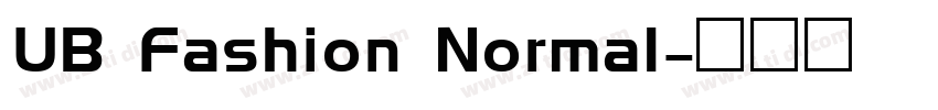 UB Fashion Normal字体转换
